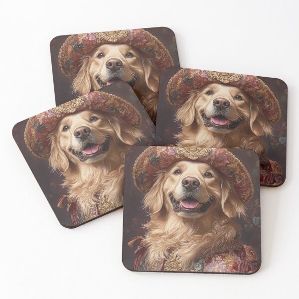 Item preview, Golden Retriever in Elegant Vintage Noble Attire	 designed and sold by ImagineCorner.