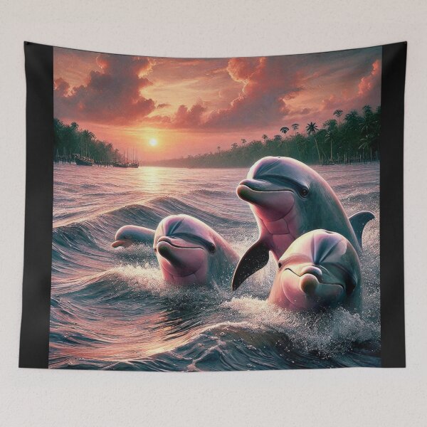 Item preview, The Amazonian Pink Dolphin O Boto cor de rosa Brasileiro v14 designed and sold by Helios Be. Lavsh.
