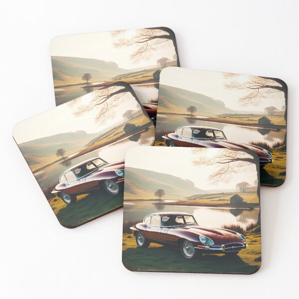 Item preview, "Timeless Elegance: A Classic Car in a Serene Countryside Setting" designed and sold by philpace.