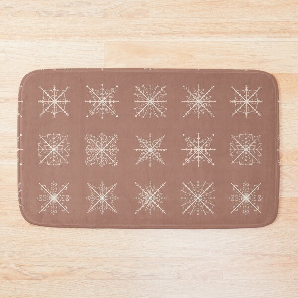 Item preview, Snowflakes Pattern On A Mocha Mousse Color Background designed and sold by EL-Lebedenko.