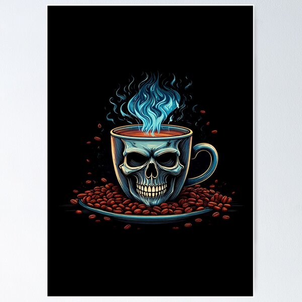 Item preview, Coffee Skull designed and sold by DigiSteve.