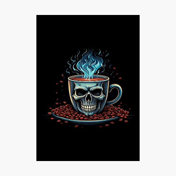 Item preview, Coffee Skull designed and sold by DigiSteve.
