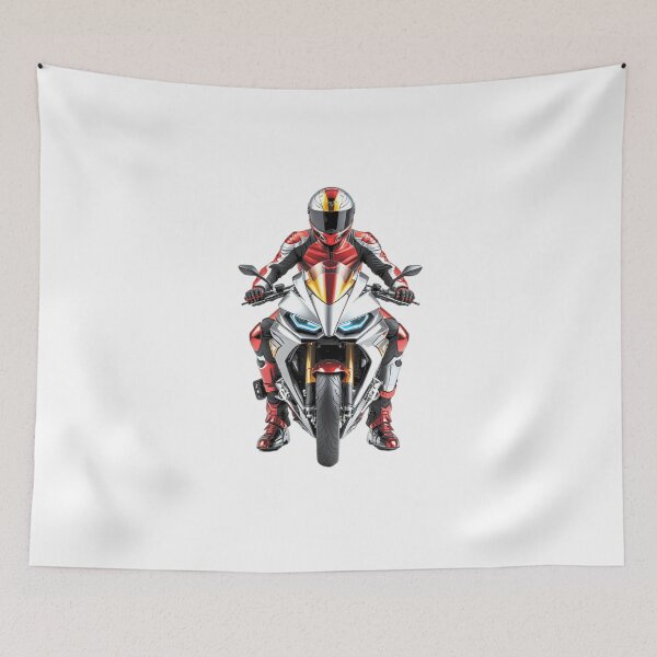 Item preview, Futuristic motorcycle ultra colorful face designed and sold by Dan9010.