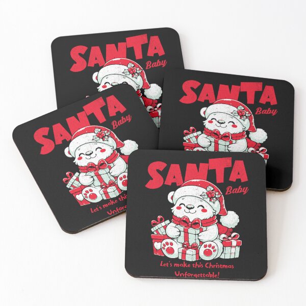 Item preview, Santa Baby Christmas Bear Design & Unforgettable Holiday Gift Idea for Kids and Family designed and sold by drip.design.co.