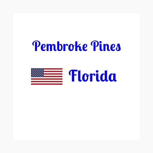 Item preview, Pembroke Pines Florida- Stylish Prints,  designed and sold by Fleetwood1994.