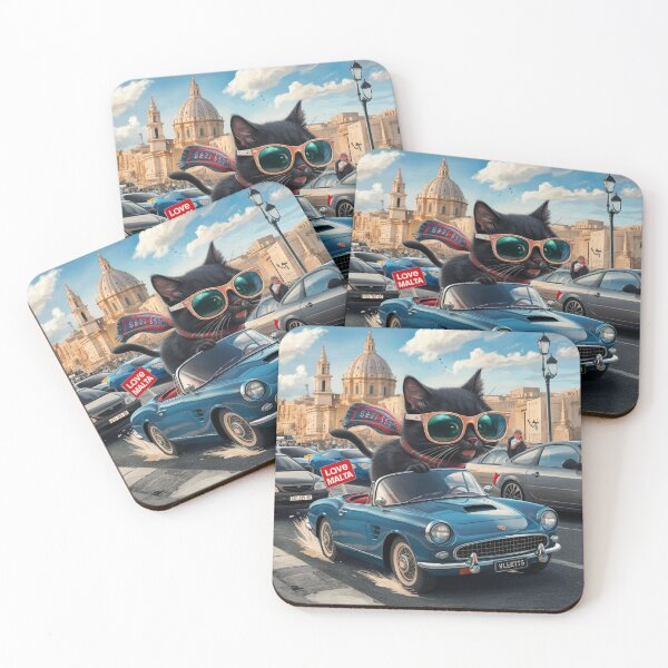 Item preview, Cat on tour - I love Malta! - Valletta designed and sold by lavka-xd.