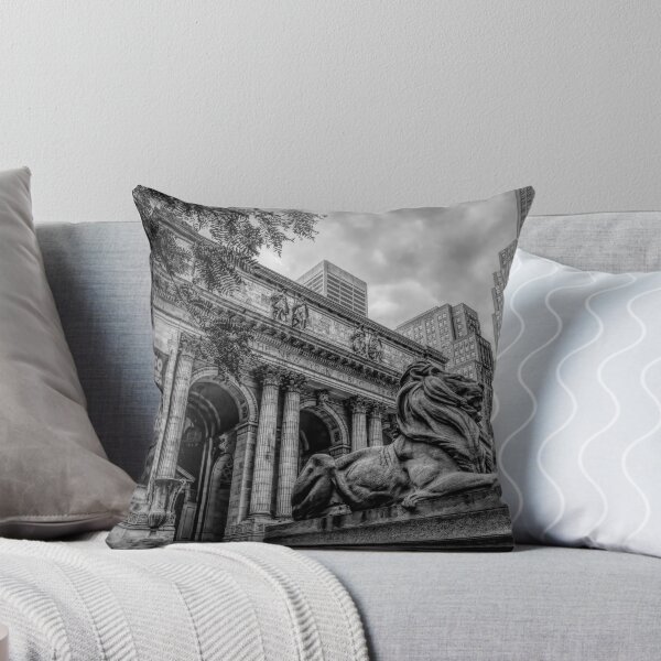 Item preview, New York Public Library Exterior BW designed and sold by jrtwynam.