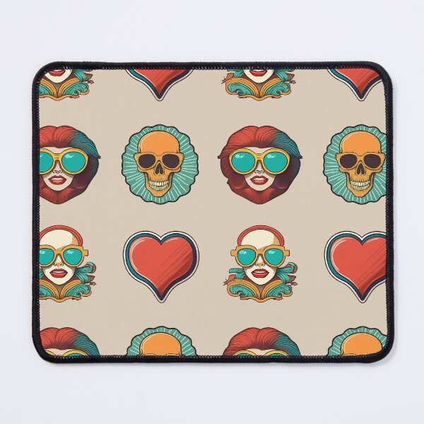 Item preview, Love Woman Skull | Sticker Pattern | Retro Collection designed and sold by monkeybusiness.pt.