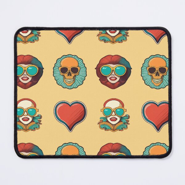 Item preview, Love Woman Skull | Sticker Pattern | Retro Collection designed and sold by monkeybusiness.pt.
