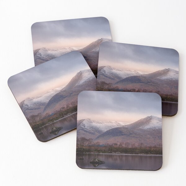 Item preview, "Snow-Capped Peaks Over Loch Nah Achlaise" designed and sold by philpace.