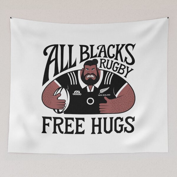 Item preview, Free Hugs, Rugby, Australia, New Zealand, All Blacks, Wallabies, Sport, funnyfits70, Humor, Funny, retro, vintage, funny quotes, animal humor, designed and sold by FunnyFits70.
