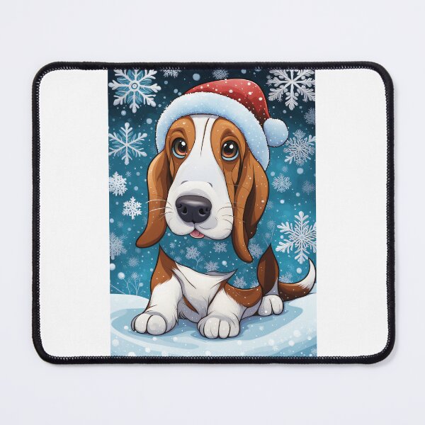 Item preview, Whimsical Christmas Basset Hound designed and sold by Mechanical-Artt.