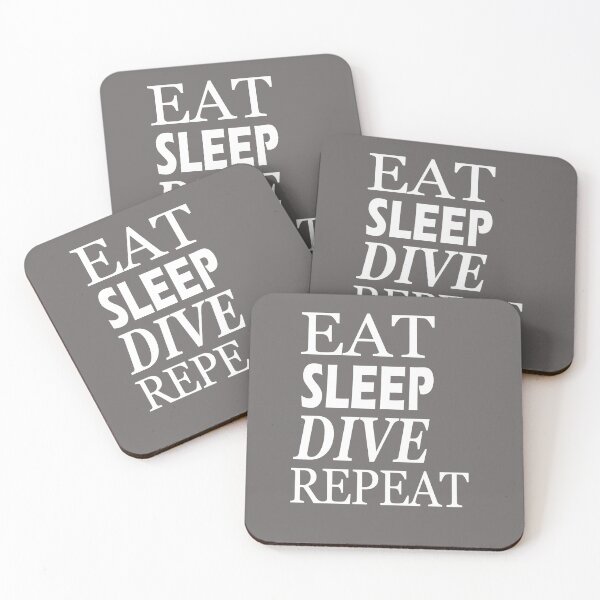 Item preview, Eat Sleep Dive Repeat t-shirt designed and sold by Ami Ne.