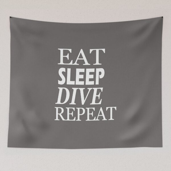 Item preview, Eat Sleep Dive Repeat t-shirt designed and sold by Ami Ne.