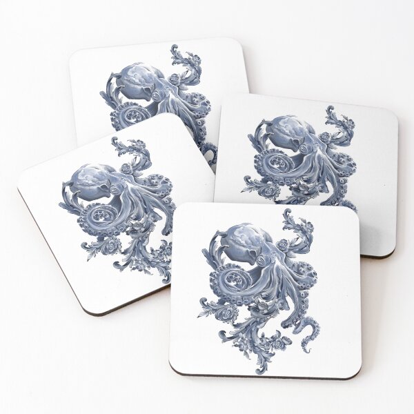 Item preview, Floral filigree octopus  designed and sold by Fynnillustrates.