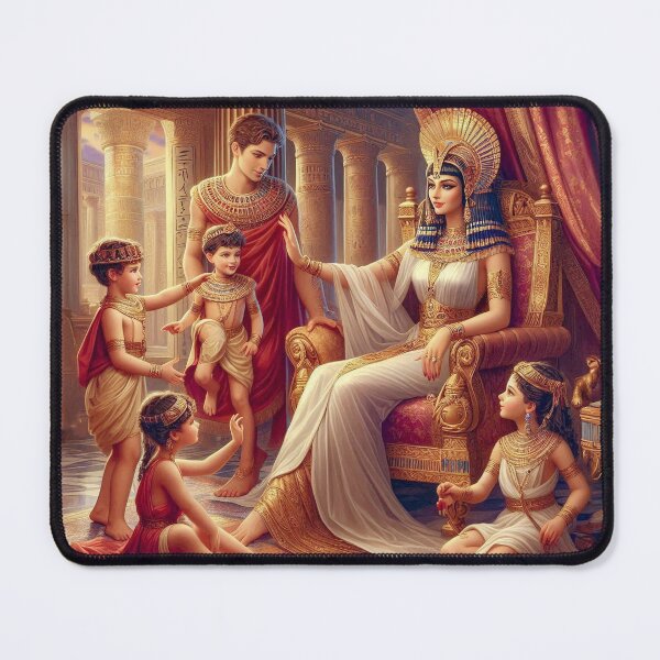 Item preview, Cleopatra VII -The Last Pharaoh of Egypt seated with Mark Anthony and her four children. designed and sold by noelallumphoto.