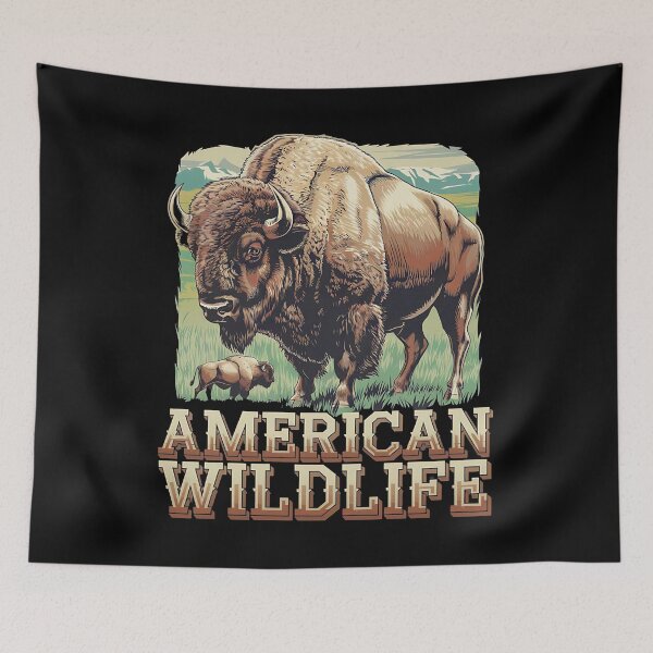 Item preview, American wildlife - Buffalo majesty - Let's go buffalo - Wilderness wonders - Whispering wilderness - Natures playground - Mysterious valleys designed and sold by JansenGS.