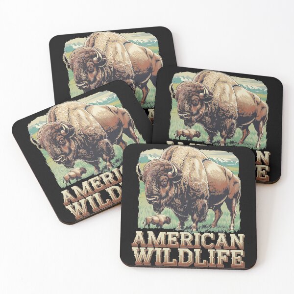Item preview, American wildlife - Buffalo majesty - Let's go buffalo - Wilderness wonders - Whispering wilderness - Natures playground - Mysterious valleys designed and sold by JansenGS.