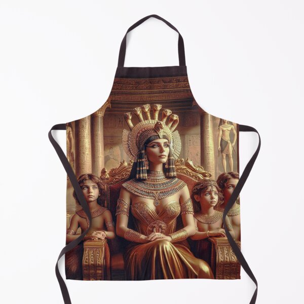 Vista previa del artículo con la obra «Cleopatra VII - La última faraona de Egipto sentada con sus tres hijos #13», diseñado y vendido por noelallumphoto.