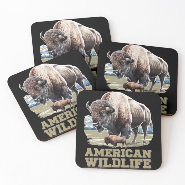 Item preview, American wildlife - Buffalo majesty - Let's go buffalo - Wilderness wonders - Whispering wilderness - Natures playground - Mysterious valleys designed and sold by JansenGS.
