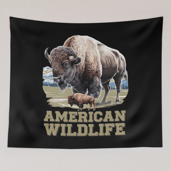 Item preview, American wildlife - Buffalo majesty - Let's go buffalo - Wilderness wonders - Whispering wilderness - Natures playground - Mysterious valleys designed and sold by JansenGS.