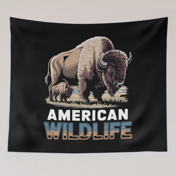 Item preview, American wildlife - Buffalo majesty - Let's go buffalo - Wilderness wonders - Whispering wilderness - Natures playground - Mysterious valleys designed and sold by JansenGS.