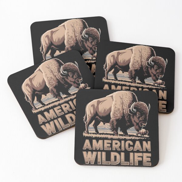 Item preview, American wildlife - Buffalo majesty - Let's go buffalo - Wilderness wonders - Whispering wilderness - Natures playground - Mysterious valleys designed and sold by JansenGS.