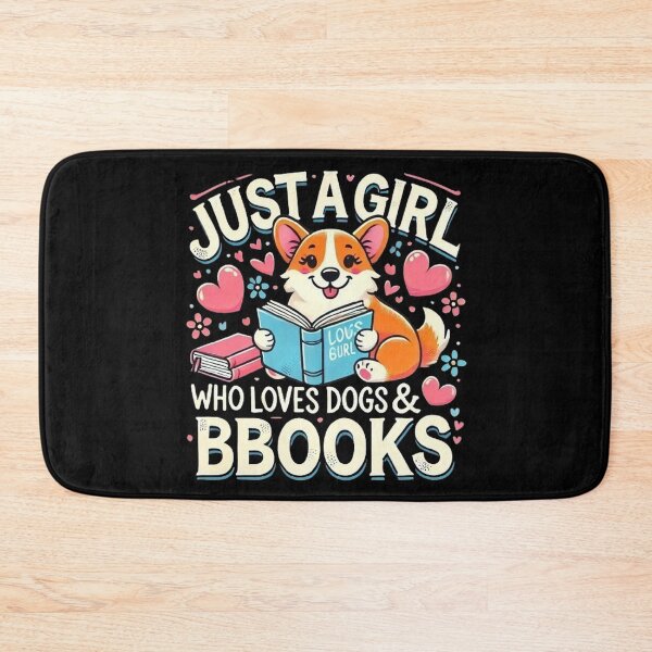 Item preview, Just A Girl Who Loves Dogs And Books Reading Dog Puppy Lover designed and sold by SztylishDesigns.