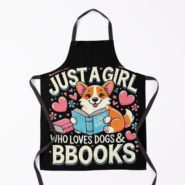 Item preview, Just A Girl Who Loves Dogs And Books Reading Dog Puppy Lover designed and sold by SztylishDesigns.