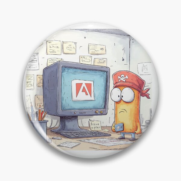 Item preview, Adobe graphic have a plan against pirates designed and sold by Halina-il.