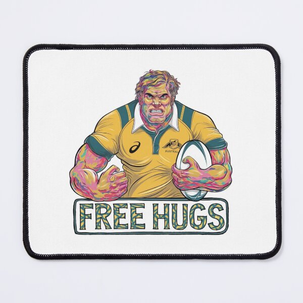 Item preview, Free Hugs, Rugby, Australia, New Zealand, All Blacks, Wallabies, Sport, funnyfits70, Humor, Funny, retro, vintage, funny quotes, animal humor, designed and sold by FunnyFits70.