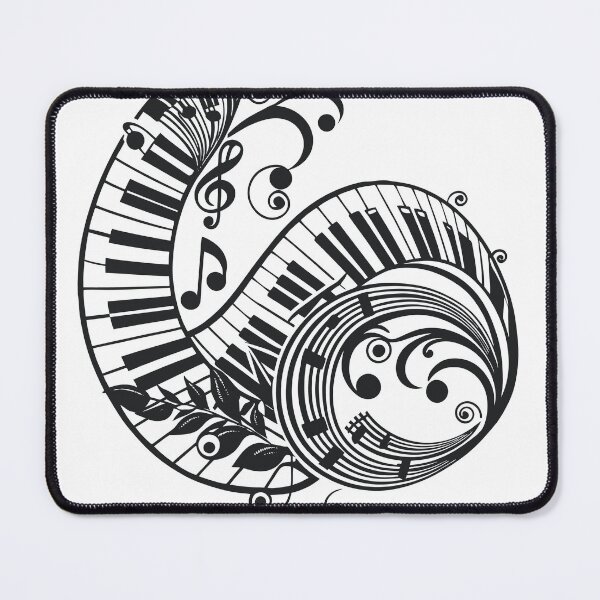 Item preview, Modern Piano Keys and Musical Notes T-shirt Design for Music Enthusiasts designed and sold by Samgfxt-shirt.