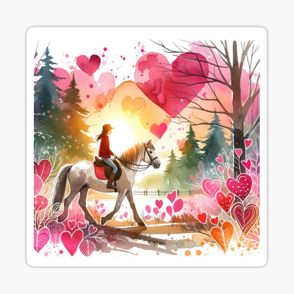 Aperçu de l'œuvre Cheval de la Saint-Valentin créée et vendue par LeosCloset.