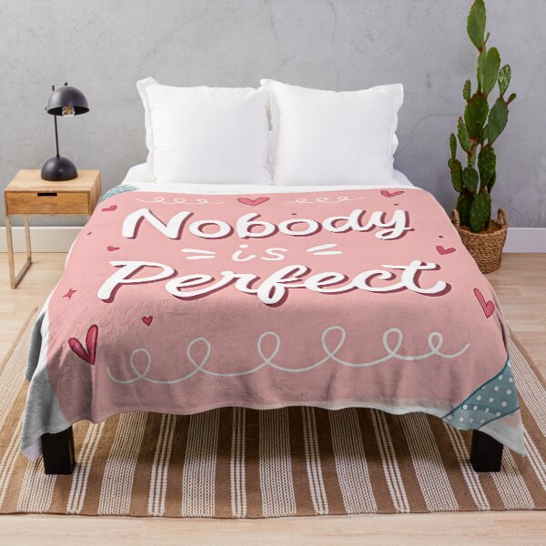 Item preview, Nobody is Perfect Motivational Sticker – Playful Script Design designed and sold by FluffyPeels.