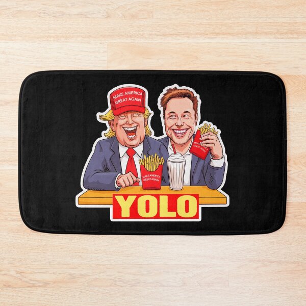 Item preview, YOLO Donald Trump and Elon Musk Make America Great Again designed and sold by plushism.