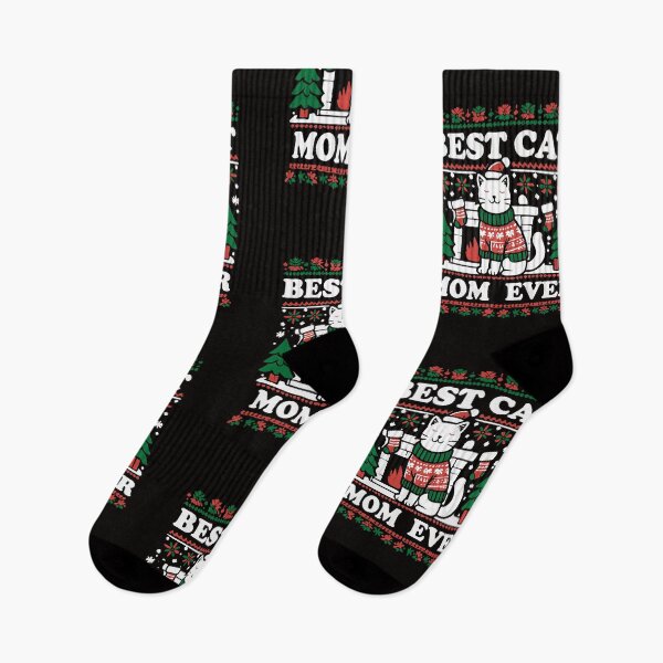 Item preview, Best Cat Mom Ever Christmas Cat Design designed and sold by JustBeeAwesome.