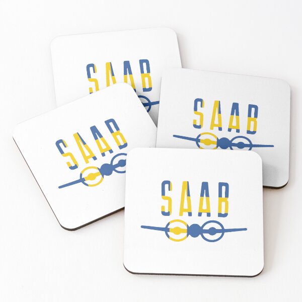 Item preview, Saab 1960s classic car emblem Swedish flag designed and sold by soitwouldseem.