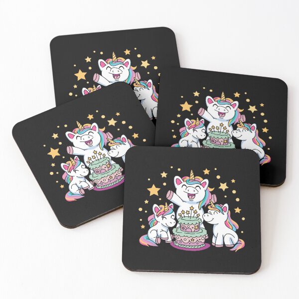 Item preview, Unicorn Birthday Party Celebration - Magical Fun Art designed and sold by DrawHandArt.