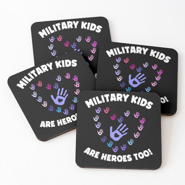 Item preview, Military Kids Are Heroes Too ! Colorful Heart Hands  designed and sold by Smix Pixels.