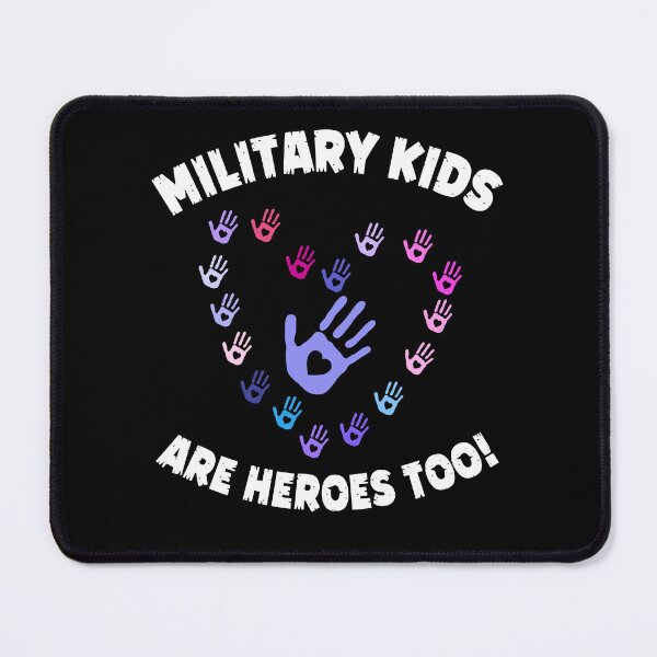 Item preview, Military Kids Are Heroes Too ! Colorful Heart Hands designed and sold by Smix Pixels.