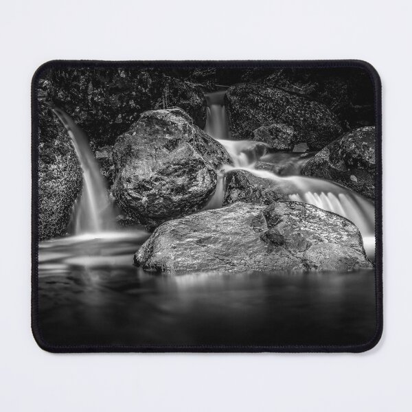 Item preview, "Serene Flow: Black and White Waterfall Elegance" designed and sold by philpace.