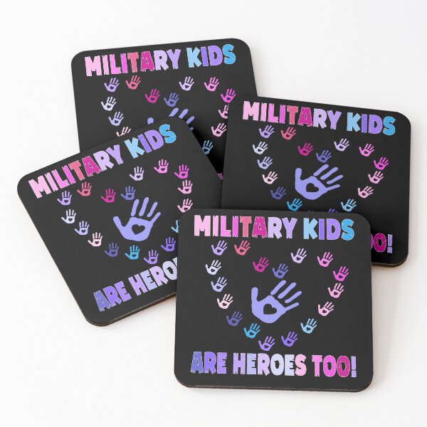 Item preview, Military Kids Are Heroes Too ! Colorful Heart Hands  designed and sold by Smix Pixels.