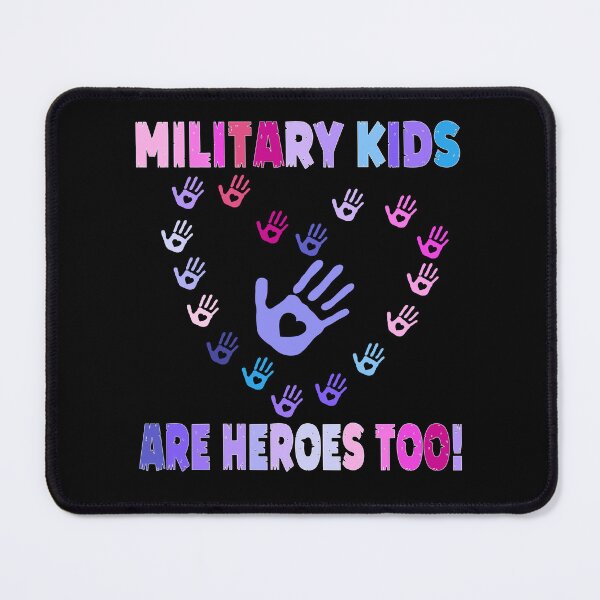 Item preview, Military Kids Are Heroes Too ! Colorful Heart Hands designed and sold by Smix Pixels.