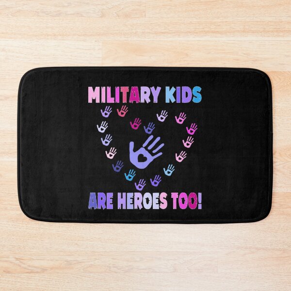 Item preview, Military Kids Are Heroes Too ! Colorful Heart Hands  designed and sold by Smix Pixels.