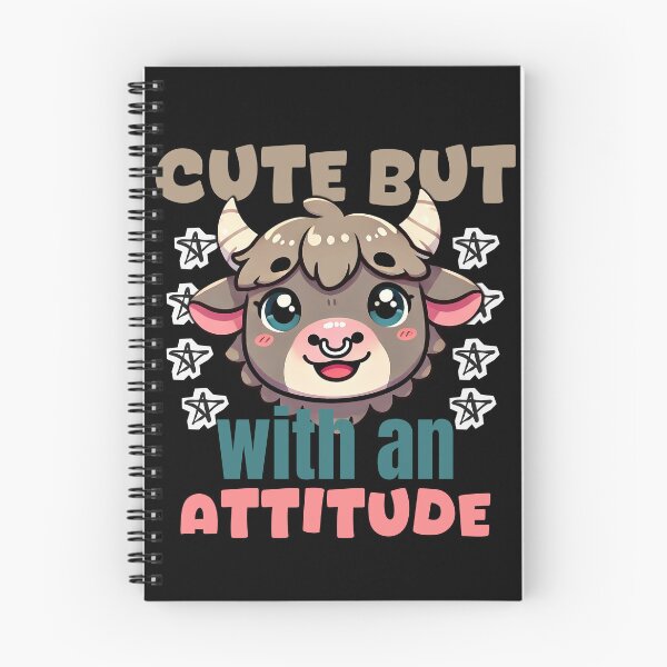 Item preview, cute but with an attitude, aesthetic kawaii bull designed and sold by LWOI.