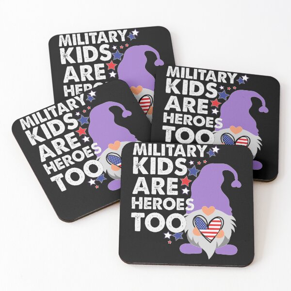 Item preview, Military Kids Are Heroes Too ! Patriotic Gnome Usa Flag & Stars  designed and sold by Smix Pixels.