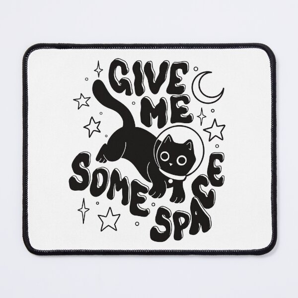 Item preview, Astronaut cat "Give Me Some Space" designed and sold by BlackAcidArt.