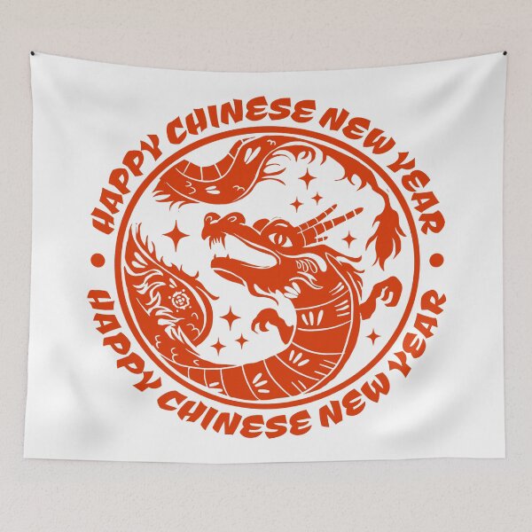 Item preview, Traditional Chinese Dragon - Happy Lunar New Year 2025 designed and sold by DrawHandArt.
