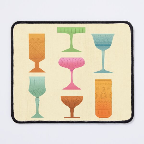 Item preview, Colorful Vintage Cocktail Glasses designed and sold by Haley Schulz.