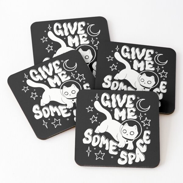 Item preview, Astronaut cat "Give Me Some Space" designed and sold by BlackAcidArt.